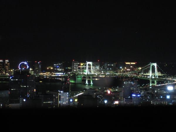 彩虹大橋和台場摩天輪