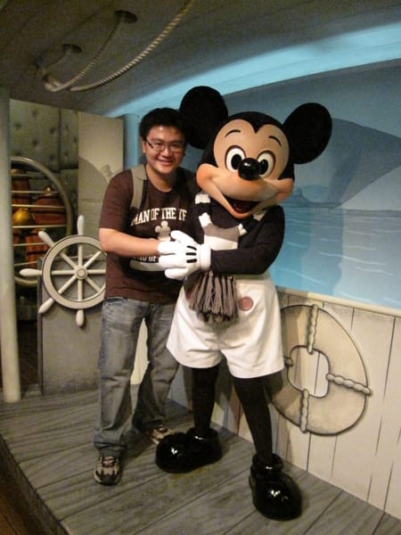 米奇公館原來最後是可以跟米奇照相的,難怪等了快15分鐘