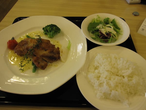 我真的好餓,這是在桃源台車站的餐廳,御殿場的雞,1200日幣 我真的好餓,這是在桃源台車站的餐廳,御殿場的雞,1200日幣