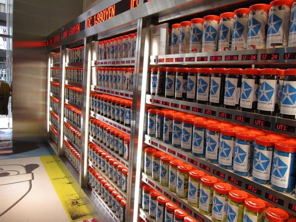 是uniqlo把T-shrit裝在桶子賣的店,由於昨天已經買得差不多了,就此收手