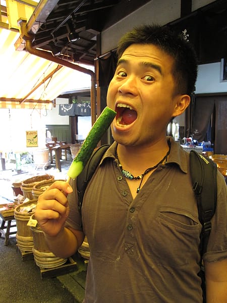 鹹味的多汁解渴小黃瓜