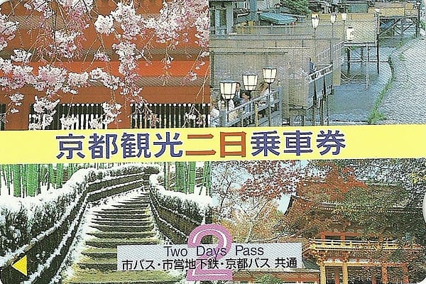 價值2000京都觀光二日乘車券 價值2000京都觀光二日乘車券