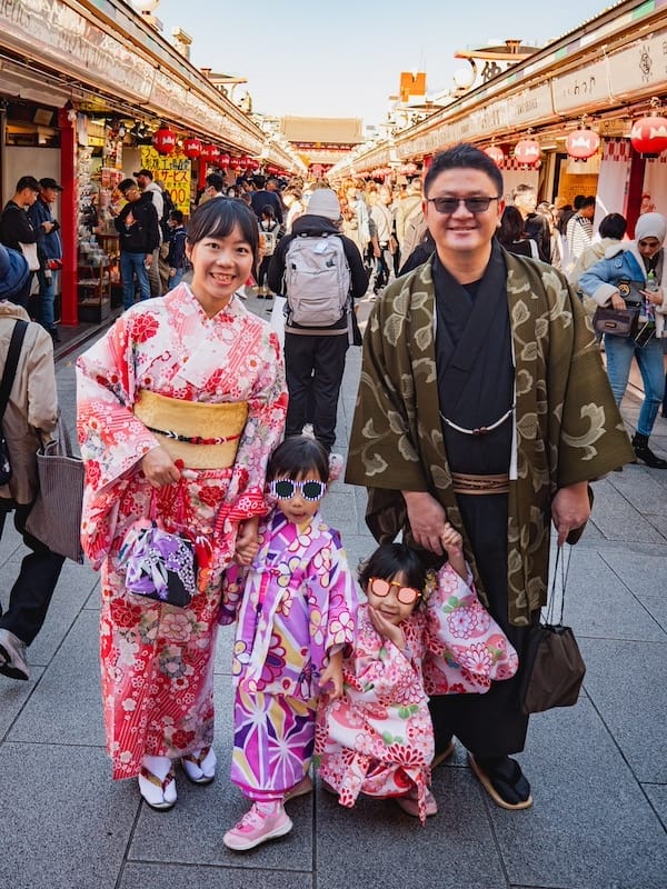 2023-11-20 東京親子賞楓旅Day2-1 淺草愛和服