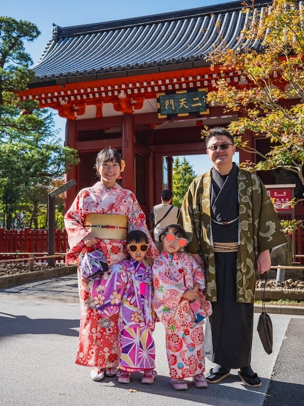 2023-11-20 東京親子賞楓旅Day2-1 淺草愛和服