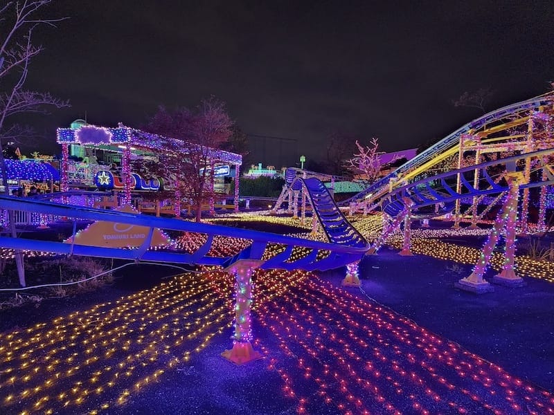 2023-11-22 東京賞楓旅Day4-2 夜訪讀賣樂園(