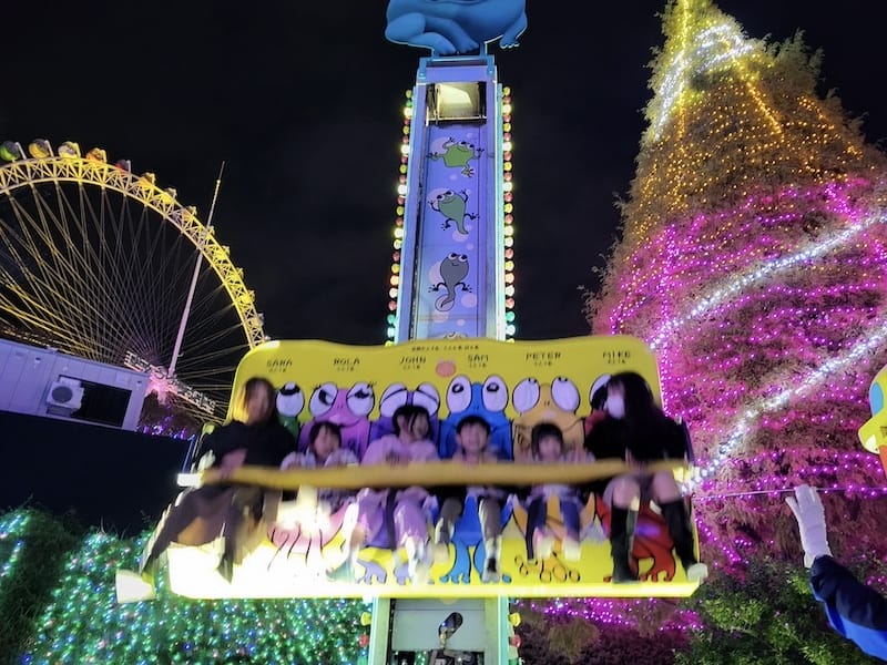 2023-11-22 東京賞楓旅Day4-2 夜訪讀賣樂園(