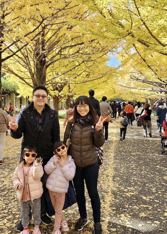 2023-11-23 東京賞楓旅Day5 昭和紀念公園銀杏步