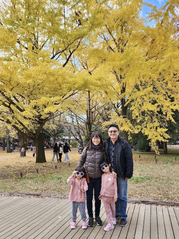 2023-11-23 東京賞楓旅Day5 昭和紀念公園銀杏步