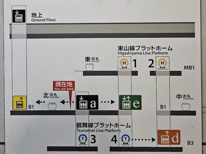 2024-03-28 名古屋站交通心得(攜帶大行李、嬰兒推車