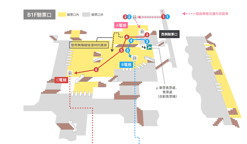2024-03-28 名古屋站交通心得(攜帶大行李、嬰兒推車