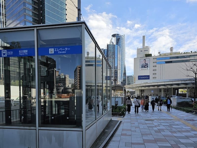 2024-03-28 名古屋站交通心得(攜帶大行李、嬰兒推車