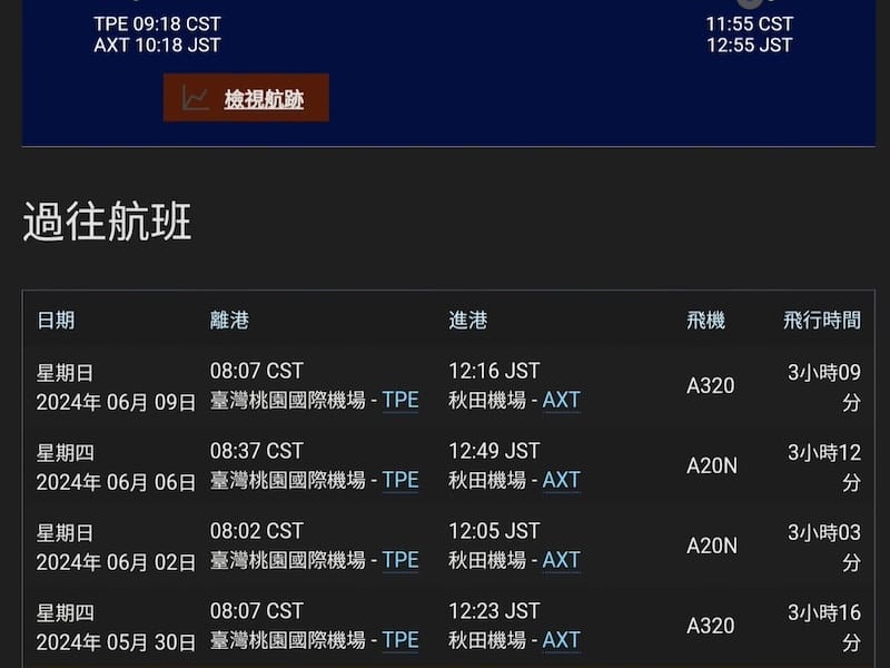 2024-06-06 台灣虎航 IT256 TPE-AXT 