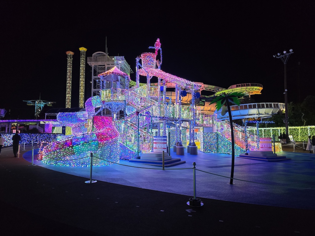 2025-11-28 東京親子賞楓旅 Day2-2 讀賣樂園寶石燈飾秀