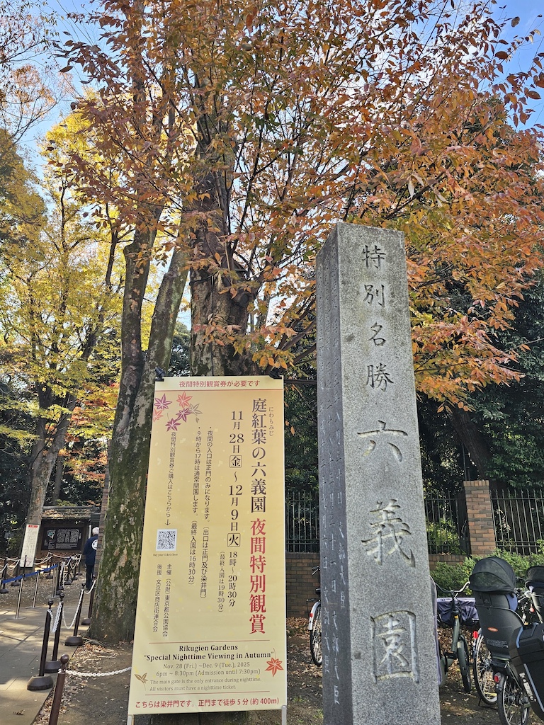 2025-11-29 東京親子賞楓旅Day3-1 六義園與螃蟹道樂