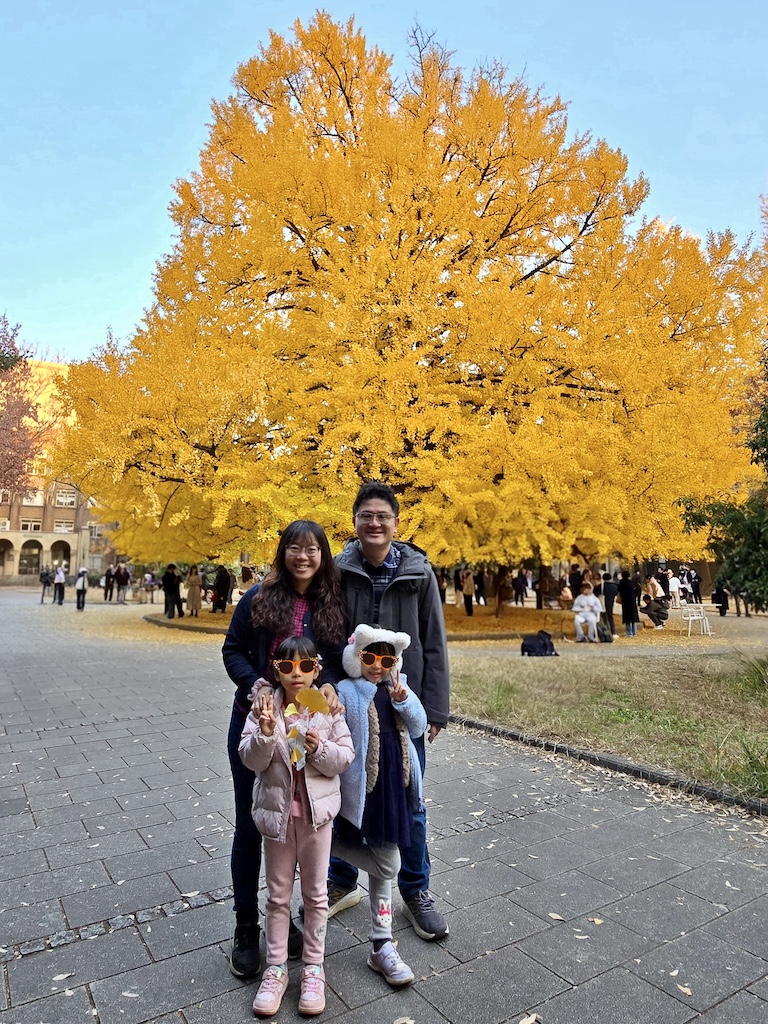 2025-11-30 東京親子賞楓旅Day4-2 東大銀杏＋東京車站伴手禮＋やぶ久