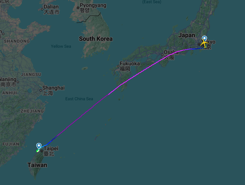 酷航TR875 NRT-TPE 飛行紀錄