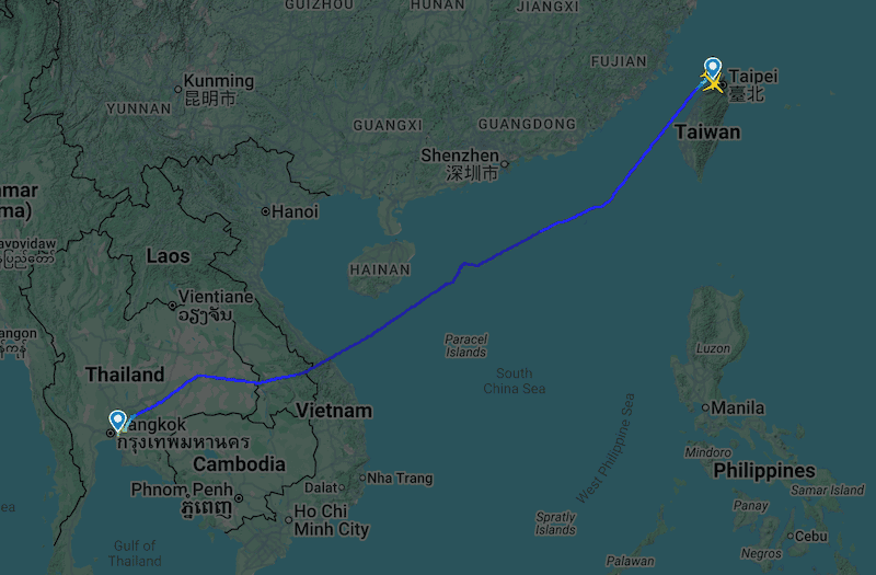 中華航空CI837 TPE-BKK 台北-曼谷 紅眼航班飛行紀錄 - 第20張圖 中華航空CI837 TPE-BKK 台北-曼谷 紅眼航班飛行紀錄