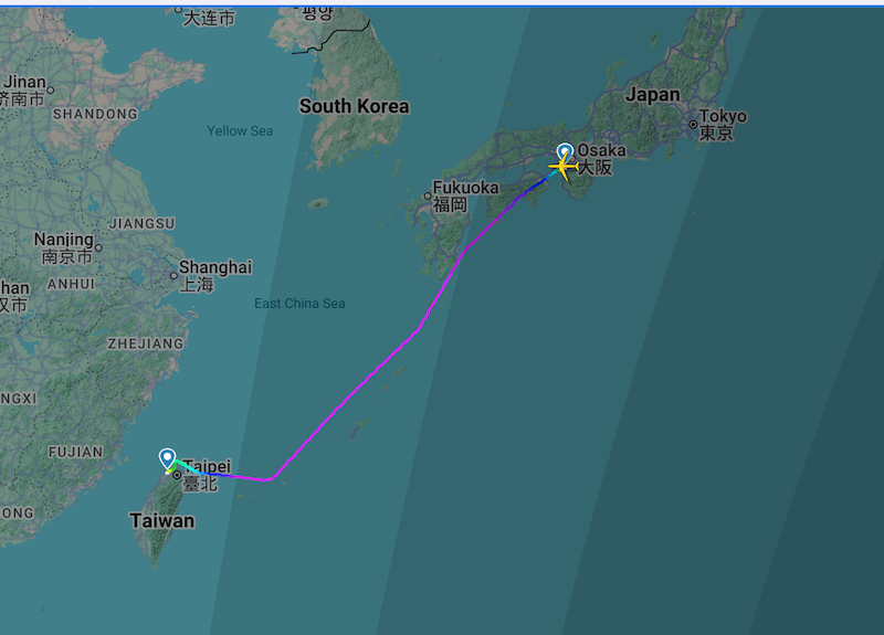 中華航空CI173 KIX-TPE 關西-台北飛行紀錄 - 第33張圖 中華航空CI173 KIX-TPE 關西-台北飛行紀錄