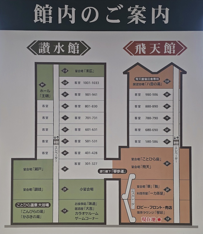琴平溫泉琴參閣住宿評價:團體旅遊大推,一泊二食、溫泉設施開箱 - 第3張圖 琴平溫泉琴參閣住宿評價:團體旅遊大推,一泊二食、溫泉設施開箱